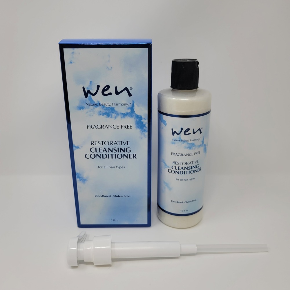 WEN Chaz Dean Fragrance Free Restorative Cleansing Conditioner 16oz Sealed Box‎